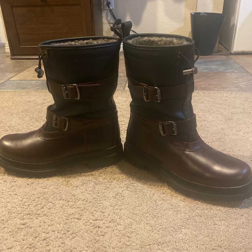 FRYE MENS LEATHER SNOW BOOTS